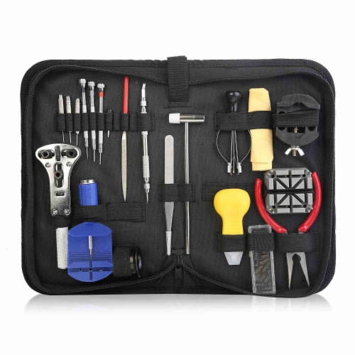 Watch Repair Tool Kit 21 PCS Hand Link Remover Band Holder Case Opener with Carrying Case 21 Piece Kroger