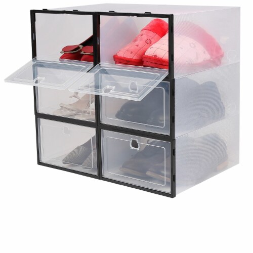 Stackable Collapsible Shoe Organizer Set of 6 Set of 6 Mariano s