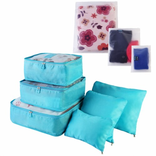 Water Resistant Clothes Storage Bags Travel Luggage Organizer Set of 9 Set of 9 Metro Market