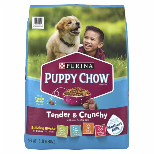 Purina Puppy Chow High Protein Dry Puppy Food Tender Crunchy With Real Beef 1 Pack Kroger