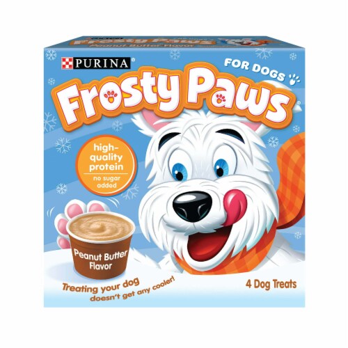 Purina Frosty Paws Peanut Butter Flavor Frozen Dog Treats 4 Count Harris Teeter