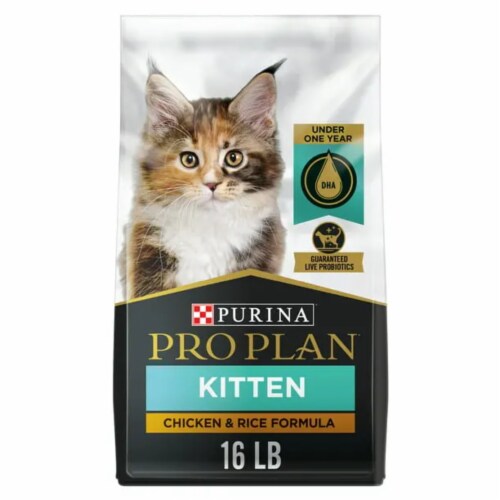 Purina Pro Plan Dry Kitten Food for Kittens Chicken Rice Dry Cat Food 16 lb Bag 1 Pack Kroger