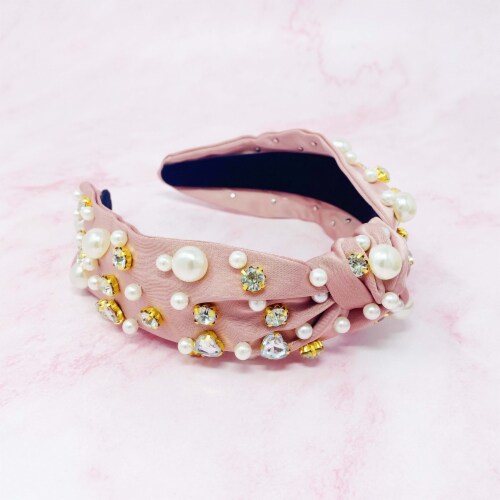 Winslet Jeweled Satin Headband Winslet Jeweled Satin Headband