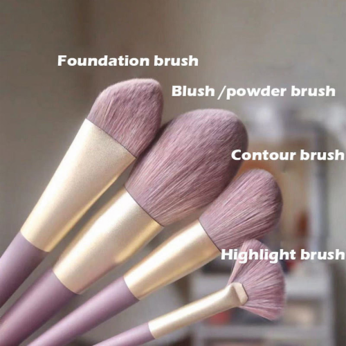 Bionic Corn Fiber Makeup Brush Set - Taro Purple - Elevate Your Makeup 