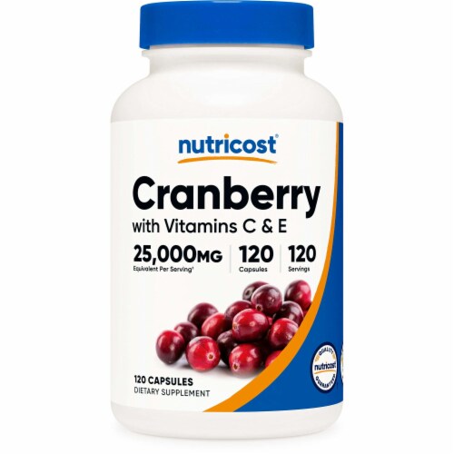 Cranberry Extract Supplement Boost Health with Vitamin C E 120 ct Fry s Food Stores