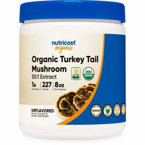 Organic Turkey Tail Mushroom Powder Wellness Enhancement, 1 ct / 8 oz