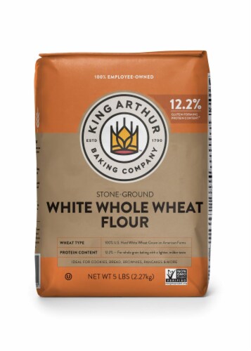King Arthur Whole Wheat White Flour 5 Lb Perspective: front
