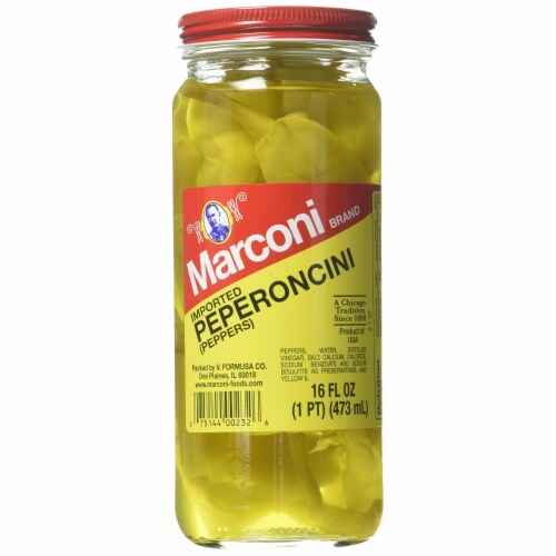 Marconi Imported Pepperoncini Peppers Perspective: front
