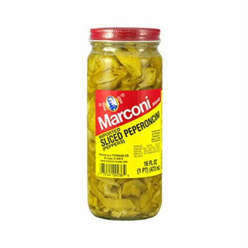 Marconi Sliced Peperoncini Peppers Perspective: front