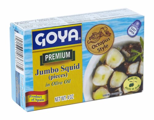 Goya Jumbo Squid In Olive Oil 4oz, Pack Of 25 / 4oz - Smith’s Food and Drug