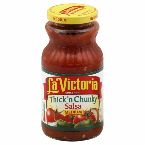 La Victoria Thick & Chunky Medium Salsa Perspective: front