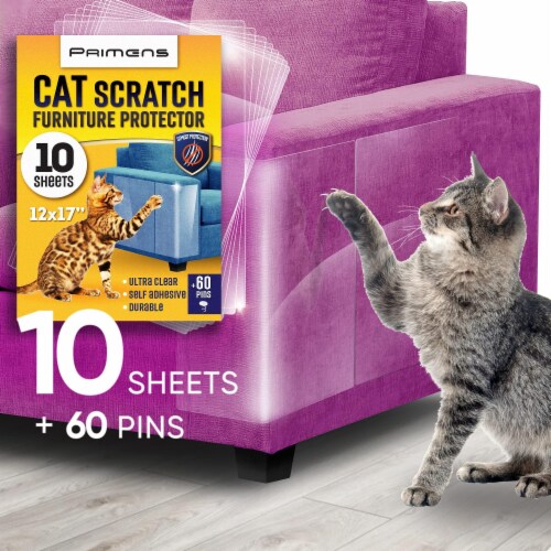 Primens Heavy Duty Cat Scratch Deterrent Furniture Protectors 17X12X0.25 Inch 10 Pack 10 Pack Baker s