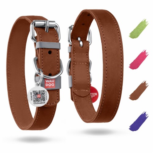Waudog Long Lasting Leather Dog Collar Xsmall Dogs 8 11 Inch Neck X 0.5 Inch Wide. 1 Ct Kroger