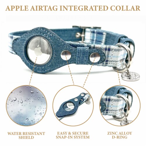 Urban Dog Stars - Apple AirTag Integrated Collar Perspective: front