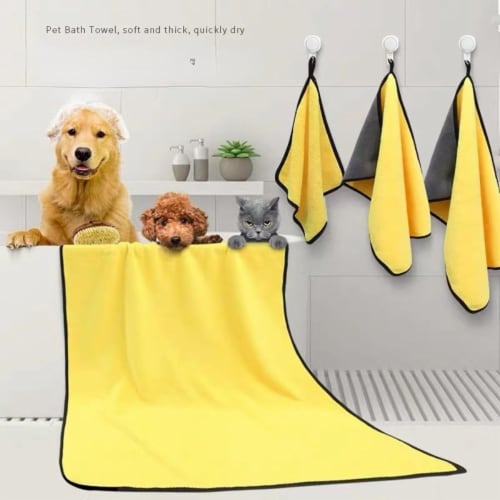 Smilegive Quick Drying Dog Towel Super Absorbent Microfiber for Dogs and Cats 1 Pack Smith s Food and Drug