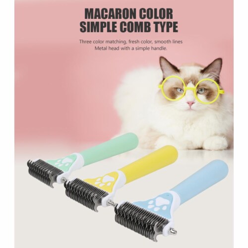 popmarket Double Sided Dog Brush Dematting Deshedding Tool For Cats Dogs Pack of 3 Mariano s