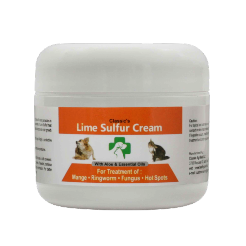 Healthy Paw Life - Lime Sulfur Itchy and Dry Skin Pet Skin Cream Perspective: front