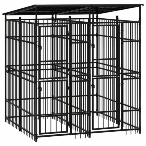 Home Life Boutique Steel Outdoor Dog Kennel with Roof 1 Ct Fry s Food Stores