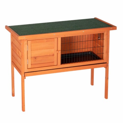 inQ Boutique - 36 Single Deck Waterproof Wooden Chicken Coop - Hen House Pet Animal Cage Perspective: front
