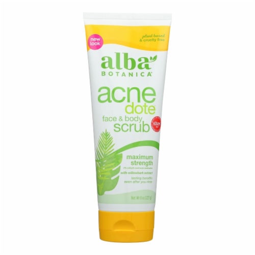 Alba Botanica - Natural Acnedote Face and Body Scrub - 8 fl oz Perspective: front
