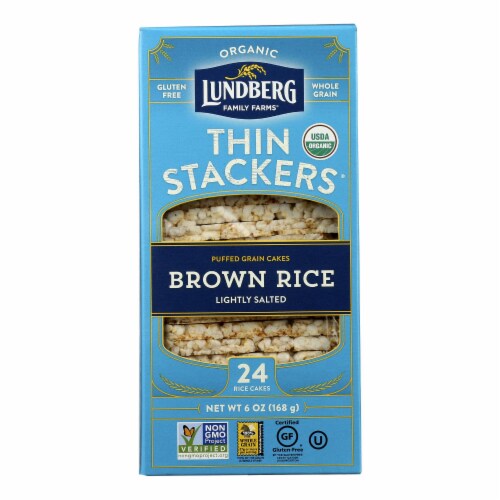 Lundberg Family Farms - Brown Rice Less Sodium Stock - Case Of 6-6 Oz