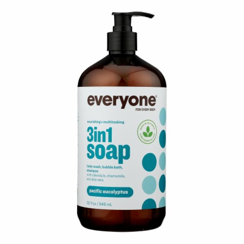 Everyone - Soap 3 In 1 Pac Eucalyptus - 1 Each-32 Fz Perspective: front