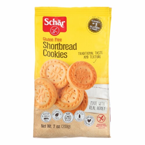 Schar Shortbread Cookies Gluten Free - Case Of 12 - 7 Oz. Perspective: front