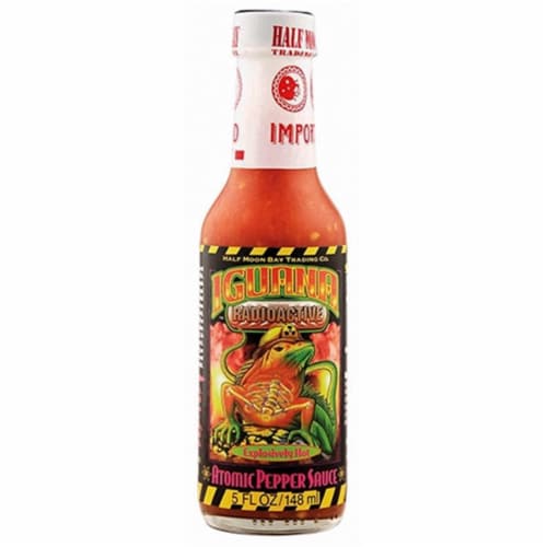 Iguana Radioactive Atomic Pepper Sauce Perspective: front