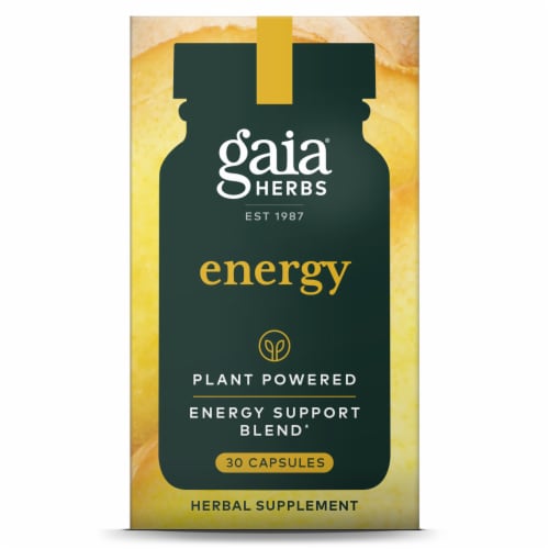 Gaia Herbs Energy Capsules Perspective: front