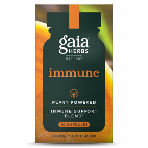 Gaia Herbs Immune Support Herbal Supplement Perspective: front
