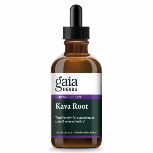 Gaia Herbs® Kava Root Liquid Herbal Extract Perspective: front
