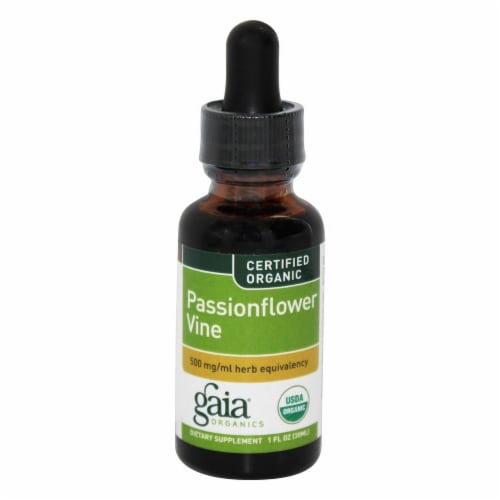 Gaia Herbs Organic Passionflower Vine Perspective: front
