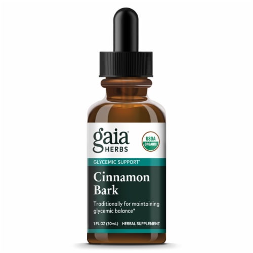 Gaia® Herbs Organic Cinnamon Bark Perspective: front