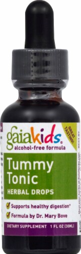 Gaia Kids Tummy Tonic Herbal Drops Perspective: front