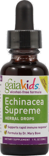 Gaia Kids Echinacea Supreme Herbal Drops Perspective: front