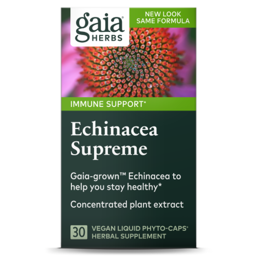 Gaia Echinacea Supreme Immune Support Perspective: front