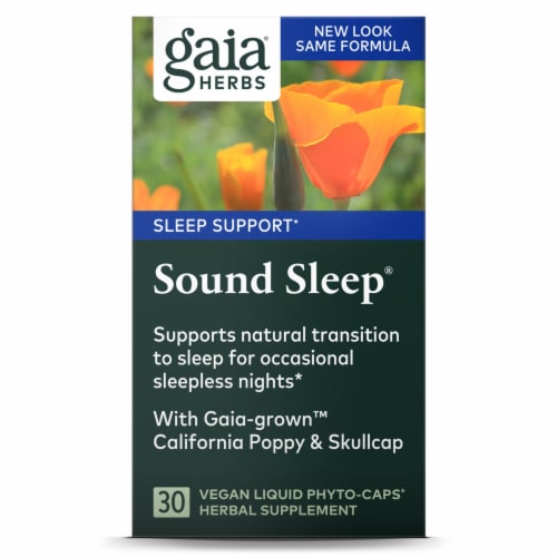 Gaia Herbs® Sound Sleep Vegan Liquid Phyto-Caps Perspective: front