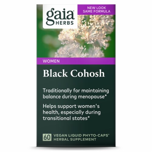 Gaia Herbs Single Herbs Black Cohosh Dietary Supplement Perspective: front