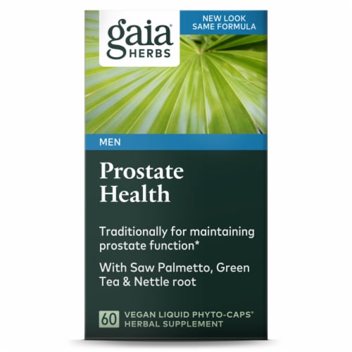 Gaia Herbs Prostate Health Supplement Perspective: front