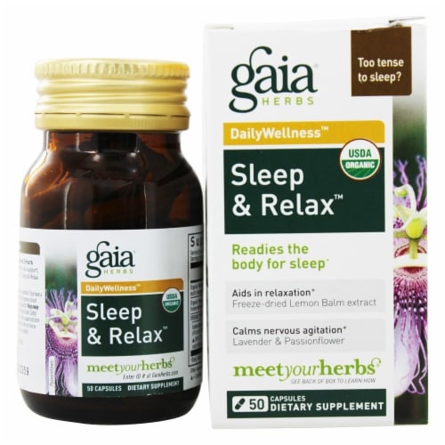 Gaia Herbs  DailyWellness™ Sleep and Relax Perspective: front
