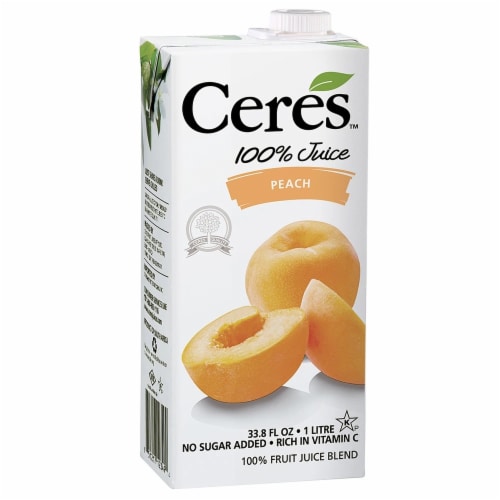 Ceres Peach Juice Perspective: front