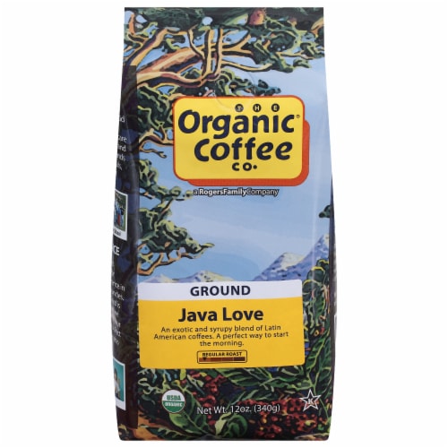 The Organic Coffee Co® Java Love Ground Coffee Perspective: front