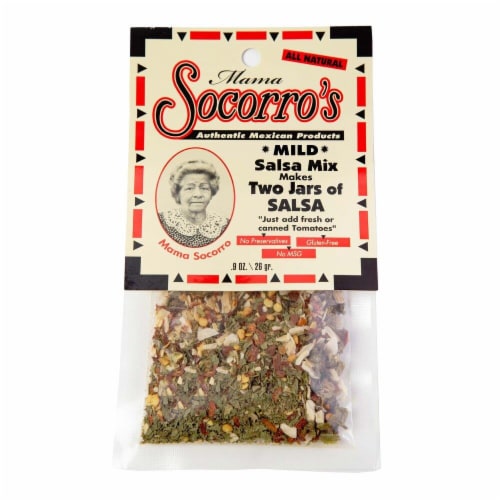 Mama Socorro's Mild Salsa Mix Perspective: front