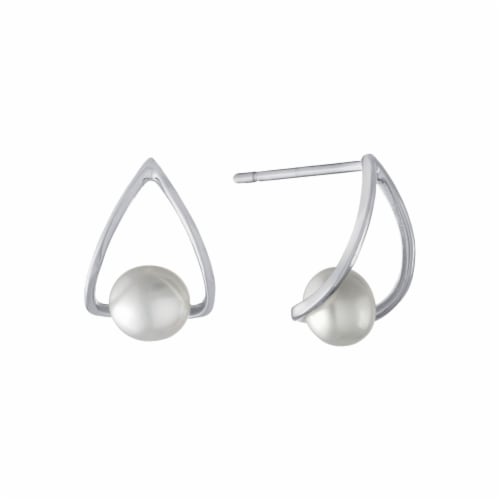 Elements Silver Plated 7.5mm Pearl Stud Earrings 2 ct Fred Meyer