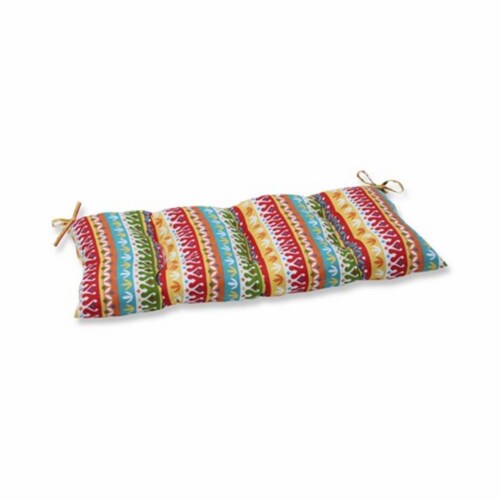 Pillow Perfect 592619 Indoor Outdoor Cotrell Garden Wrought Iron Loveseat Cushion Multicolor 1 Kroger