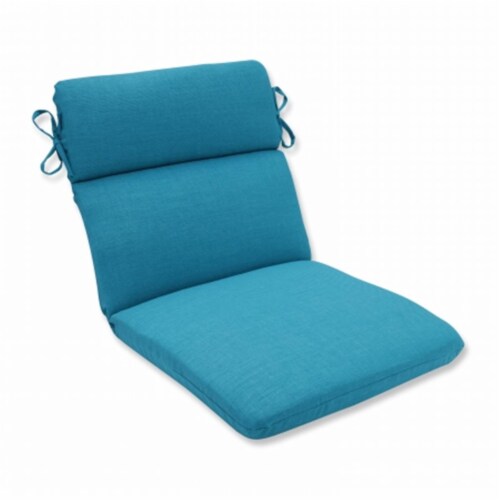 Pillow Perfect Outdoor Indoor Rave Peacock Rounded Corners Chair