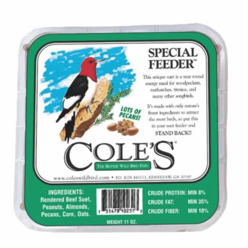 Coles Wild Bird Products Co COLESGCSFSU Special Feeder Suet Cake Perspective: front