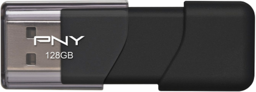 PNY Attache USB 2.0 Flash Drive - Black Perspective: front