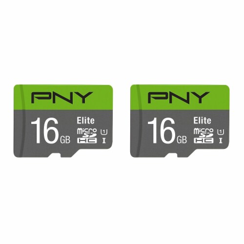 PNY Elite 16GB Class 10 MicroSD Perspective: front