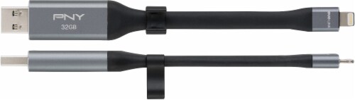 Pny Duo Link Usb 3 0 Otg Flash Drive Black Gray 32gb Ralphs